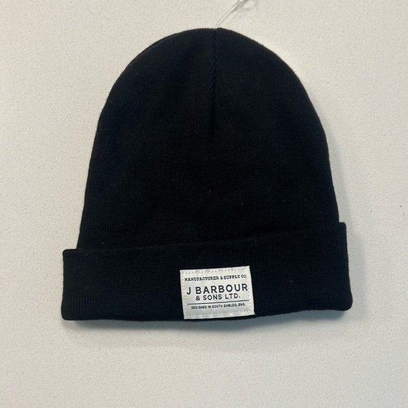 J Barbour Black Knit Beanie - Picture 1 of 4